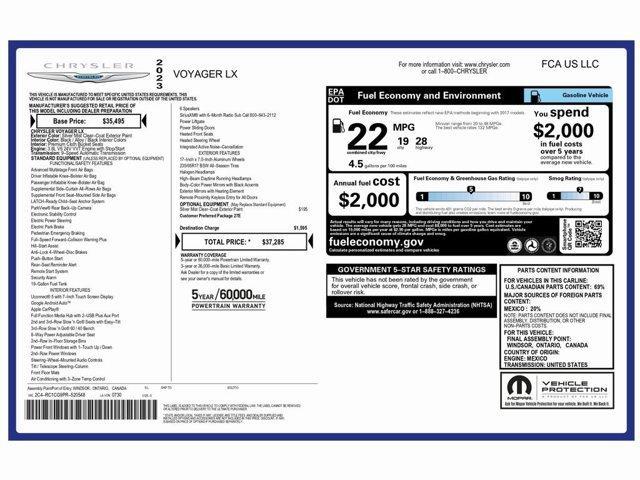 used 2023 Chrysler Voyager car, priced at $21,499