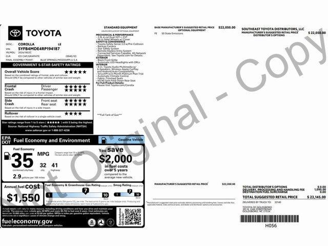 used 2024 Toyota Corolla car, priced at $17,999