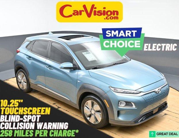 used 2020 Hyundai Kona EV car, priced at $15,999