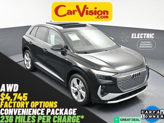 used 2023 Audi Q4 e-tron car, priced at $21,999