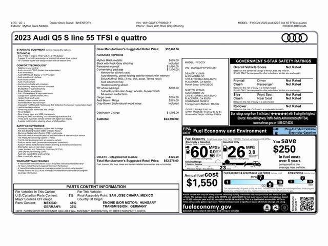 used 2023 Audi Q5 e car, priced at $28,999