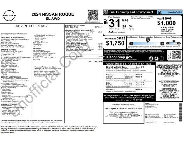 used 2024 Nissan Rogue car, priced at $26,999
