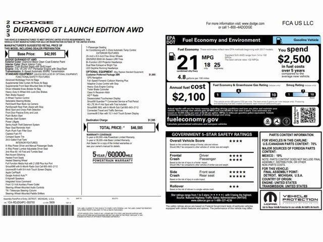 used 2023 Dodge Durango car, priced at $23,499