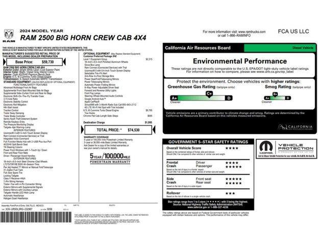 used 2024 Ram 2500 car, priced at $40,499