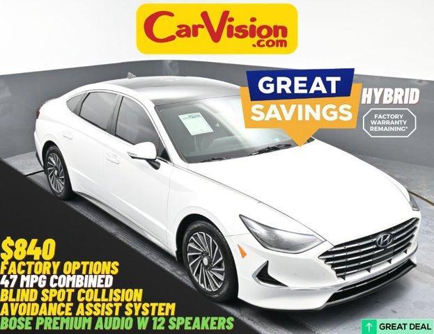 used 2022 Hyundai Sonata Hybrid car, priced at $20,488