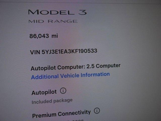 used 2019 Tesla Model 3 car, priced at $15,999