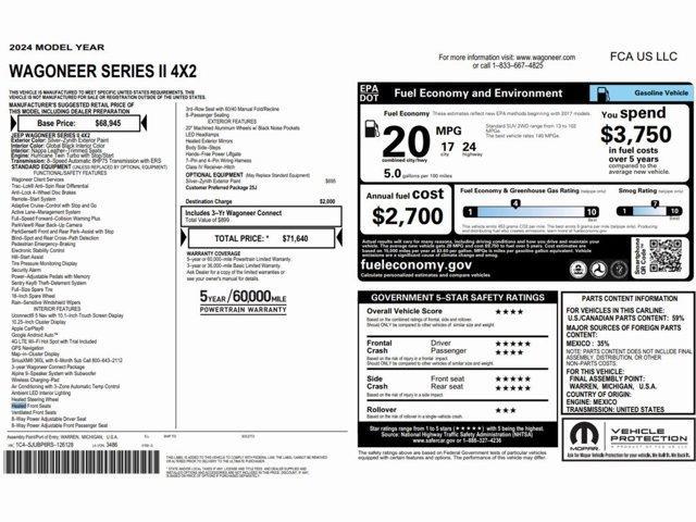 used 2024 Jeep Wagoneer car, priced at $35,999