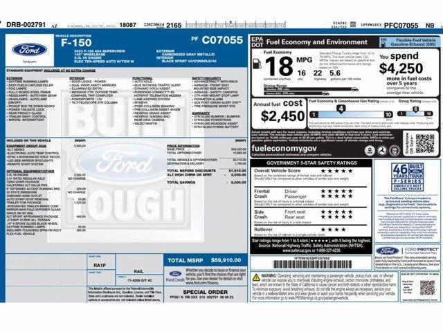 used 2023 Ford F-150 car, priced at $34,999