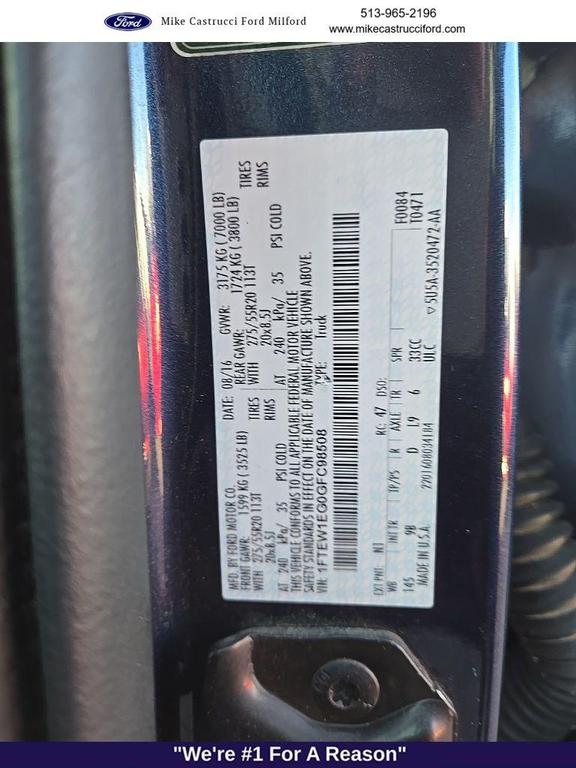 used 2016 Ford F-150 car, priced at $20,650