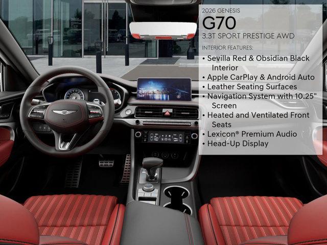 new 2026 Genesis G70 car, priced at $58,165