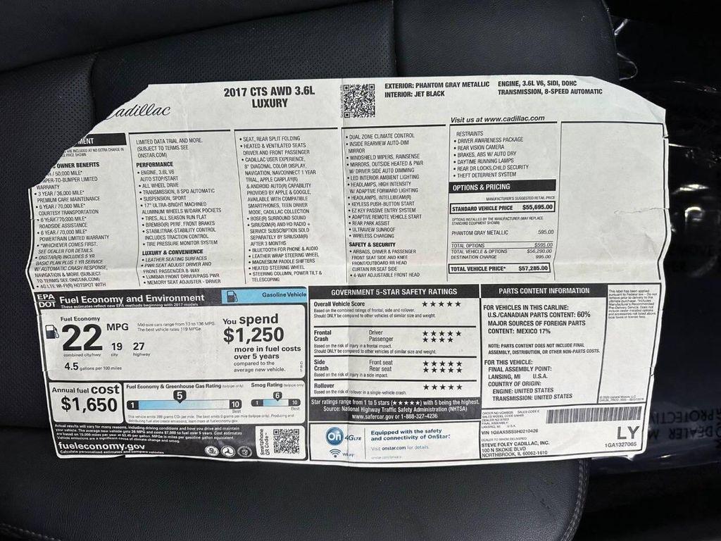 used 2017 Cadillac CTS car, priced at $21,999