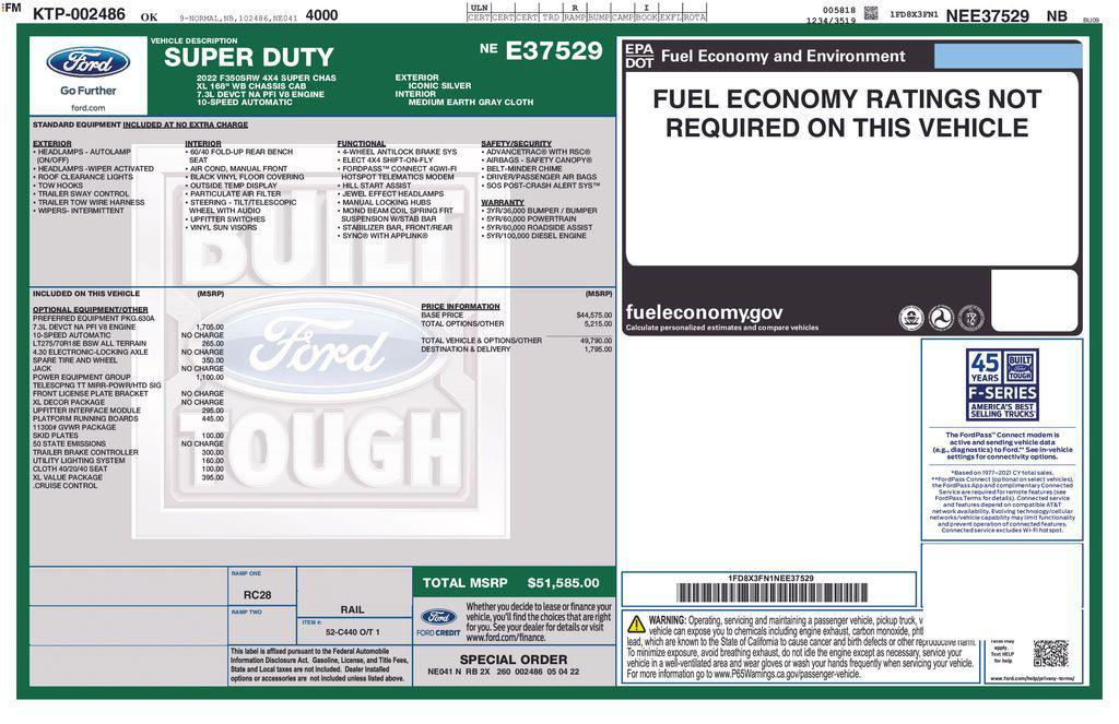 used 2022 Ford F-350 car, priced at $41,981
