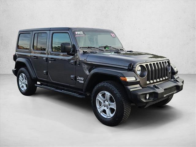 used 2021 Jeep Wrangler Unlimited car, priced at $25,493