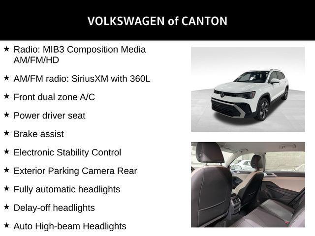 new 2025 Volkswagen Taos car, priced at $27,500