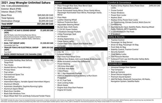 used 2021 Jeep Wrangler Unlimited car, priced at $33,991