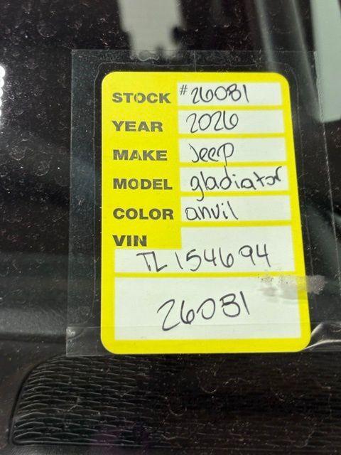 new 2026 Jeep Gladiator car, priced at $49,522