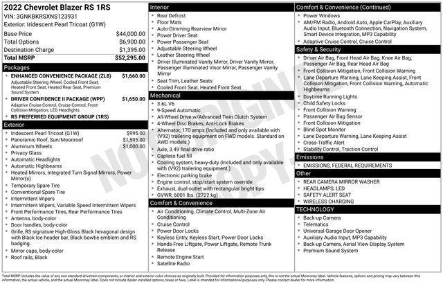 used 2022 Chevrolet Blazer car, priced at $30,991