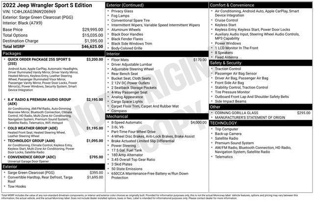 used 2022 Jeep Wrangler car, priced at $27,991