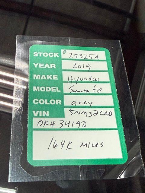 used 2019 Hyundai Santa Fe car, priced at $8,991