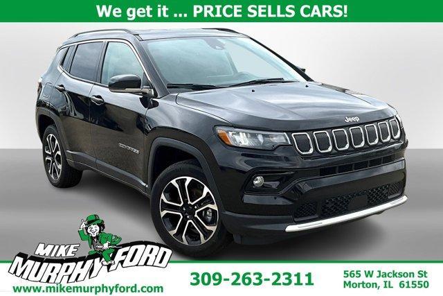 used 2022 Jeep Compass car, priced at $25,490