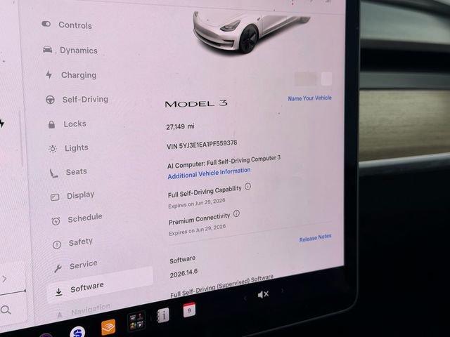 used 2023 Tesla Model 3 car, priced at $31,842