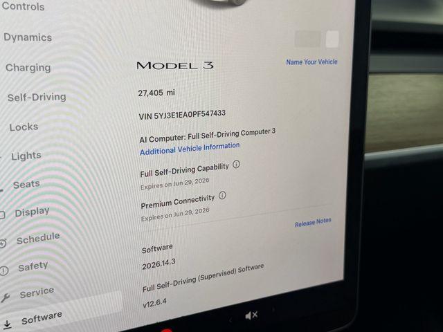 used 2023 Tesla Model 3 car, priced at $31,842