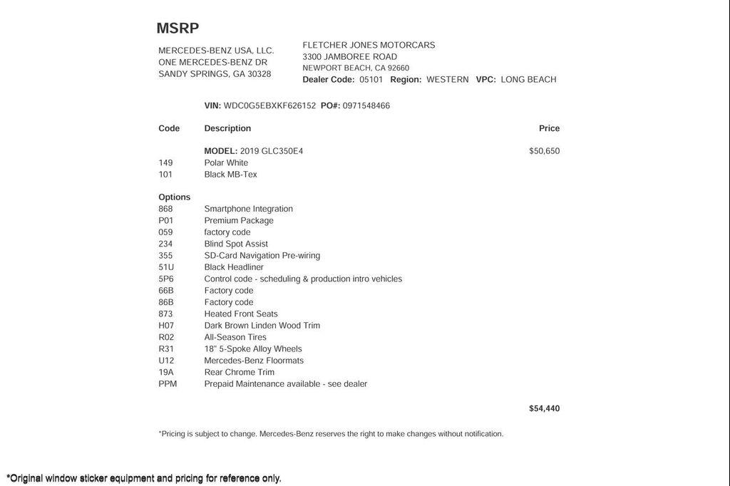 used 2019 Mercedes-Benz GLC 350e car, priced at $20,392