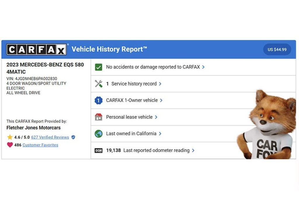 used 2023 Mercedes-Benz EQS 580 car, priced at $63,892