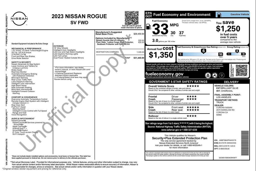 used 2023 Nissan Rogue car, priced at $19,891