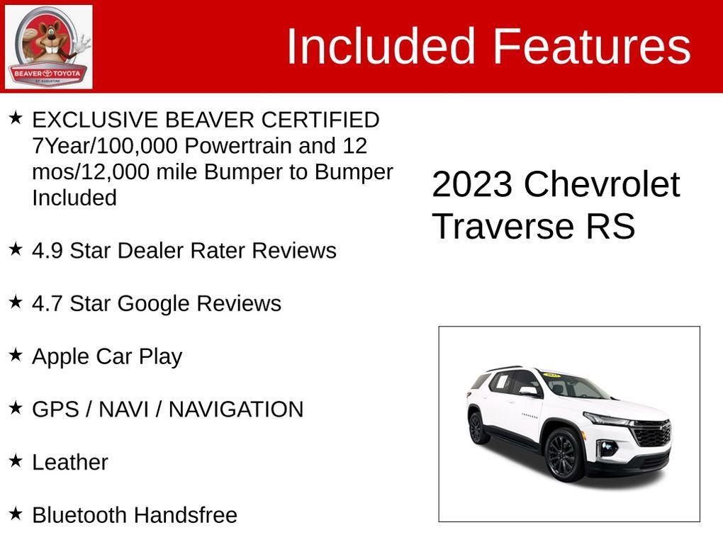 used 2023 Chevrolet Traverse car, priced at $33,900