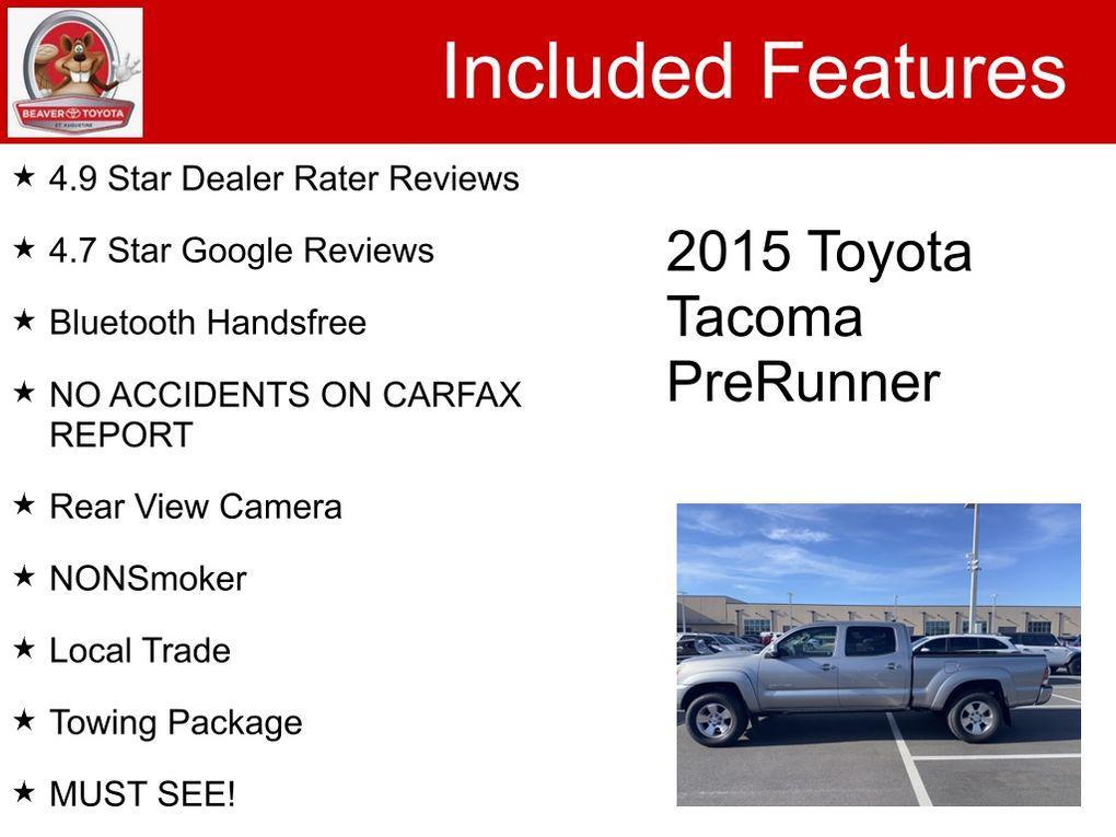 used 2015 Toyota Tacoma car, priced at $18,200