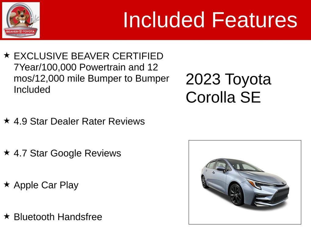 used 2023 Toyota Corolla car, priced at $21,800