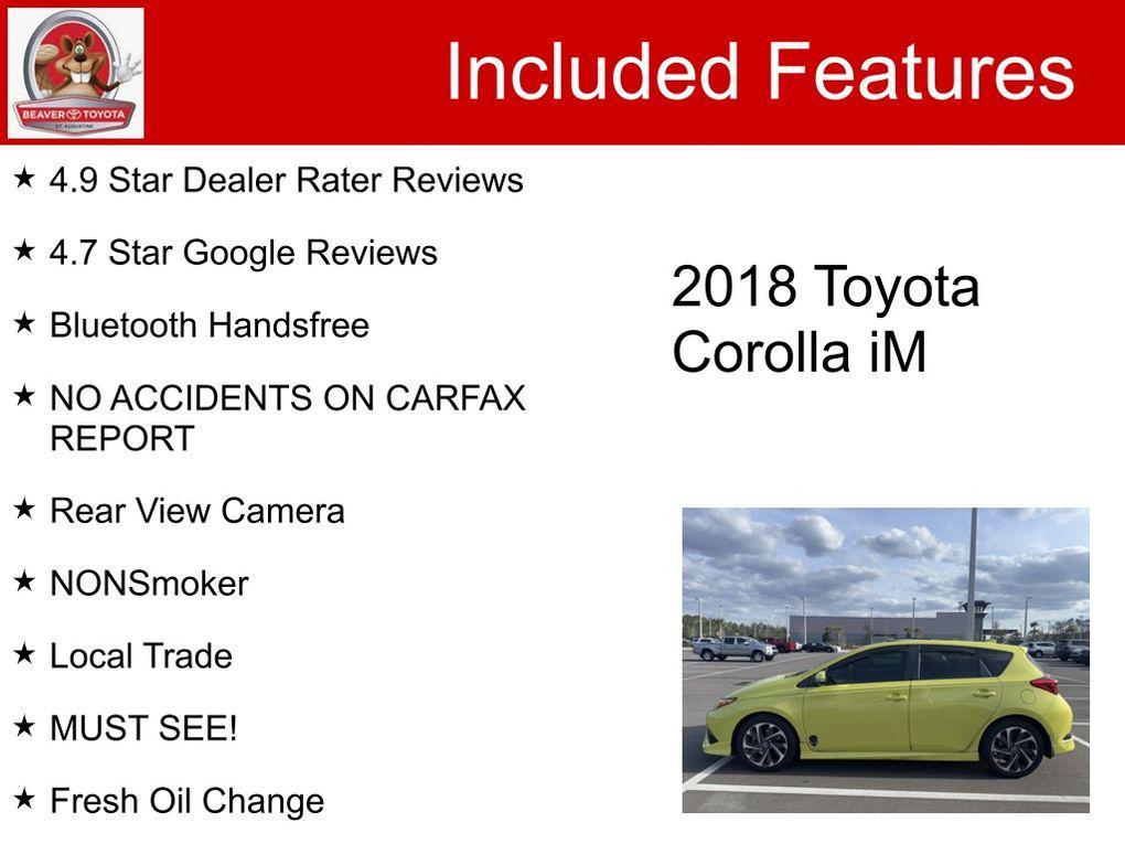 used 2018 Toyota Corolla iM car, priced at $15,900