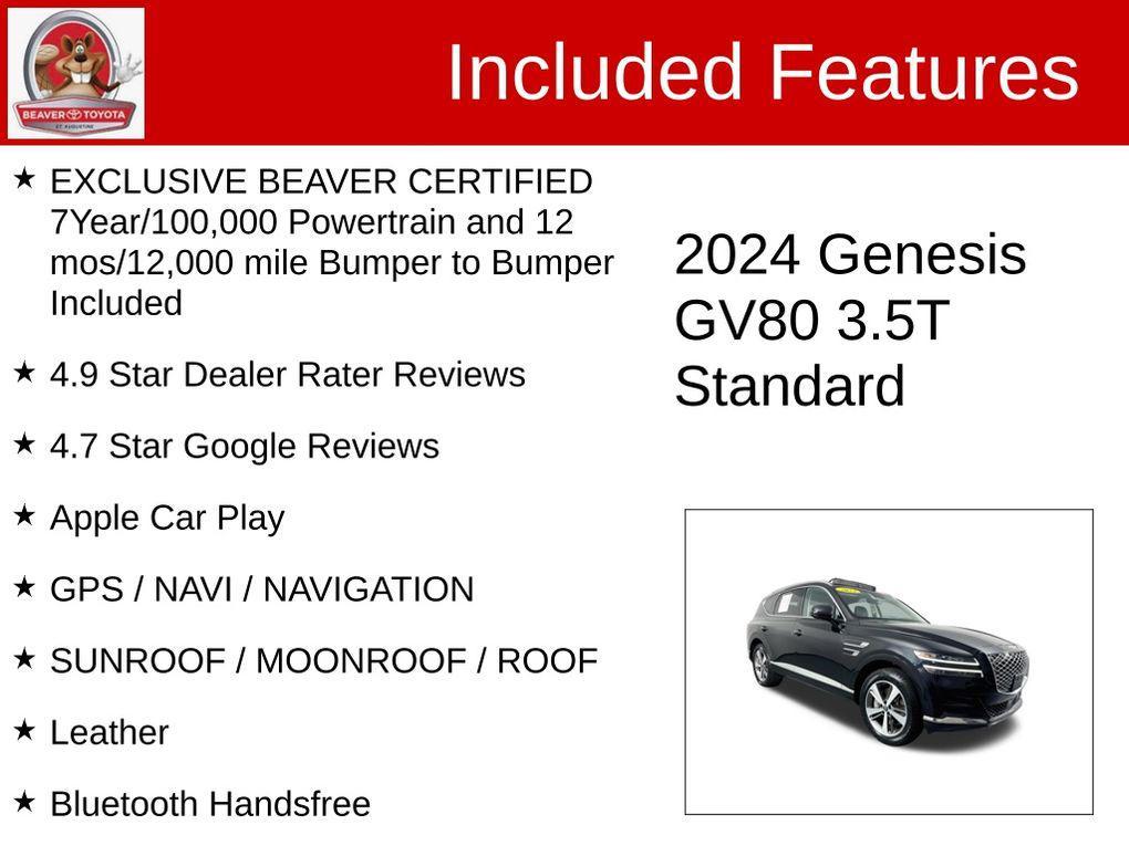 used 2024 Genesis GV80 car, priced at $53,300