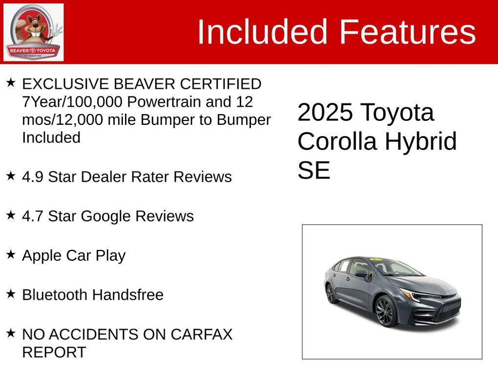 used 2025 Toyota Corolla Hybrid car, priced at $23,900