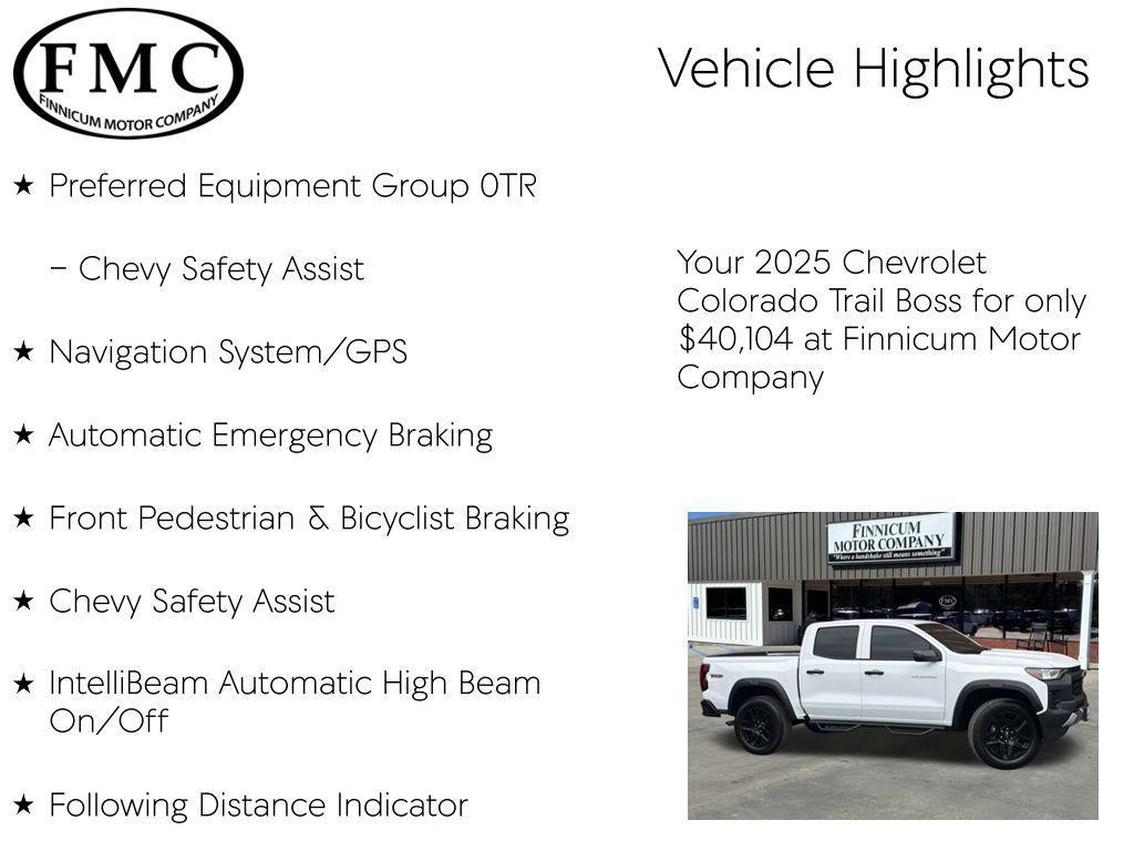 used 2025 Chevrolet Colorado car, priced at $40,104