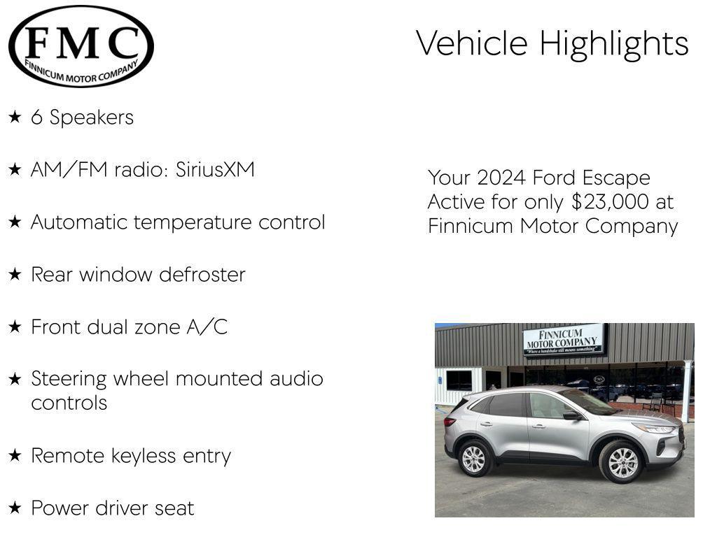 used 2024 Ford Escape car, priced at $22,200