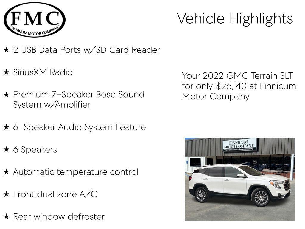 used 2022 GMC Terrain car, priced at $26,140