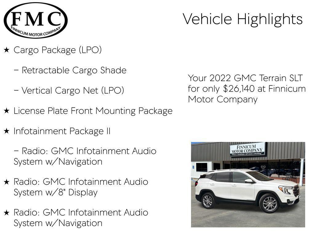 used 2022 GMC Terrain car, priced at $26,140