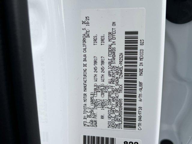 new 2025 Toyota Tacoma car, priced at $40,390