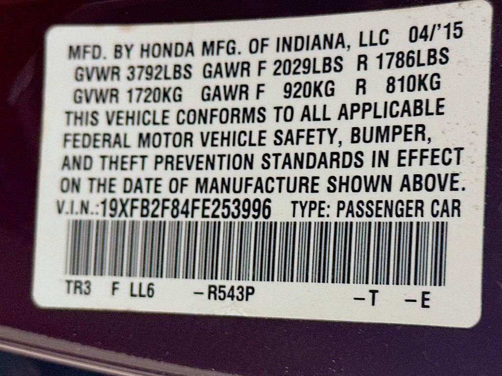 used 2015 Honda Civic car, priced at $12,196