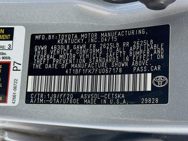 used 2015 Toyota Camry car, priced at $13,496