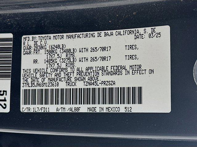 used 2025 Toyota Tacoma car, priced at $37,187