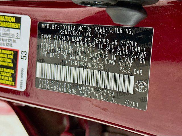 used 2018 Toyota Camry car, priced at $17,996