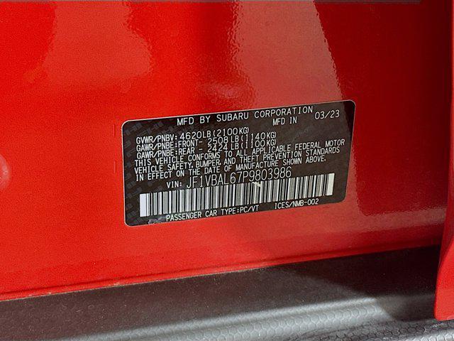 used 2023 Subaru WRX car, priced at $31,695
