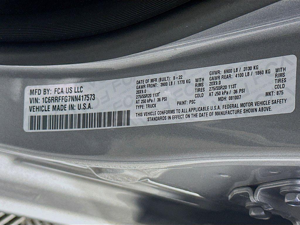 used 2022 Ram 1500 car, priced at $34,695