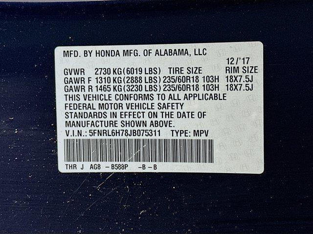 used 2018 Honda Odyssey car, priced at $18,996