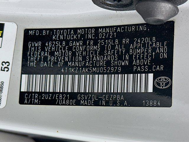 used 2021 Toyota Camry car, priced at $25,496