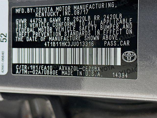 used 2018 Toyota Camry car, priced at $13,996