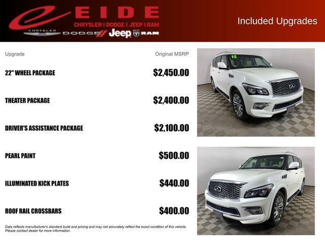 used 2015 INFINITI QX80 car, priced at $15,000